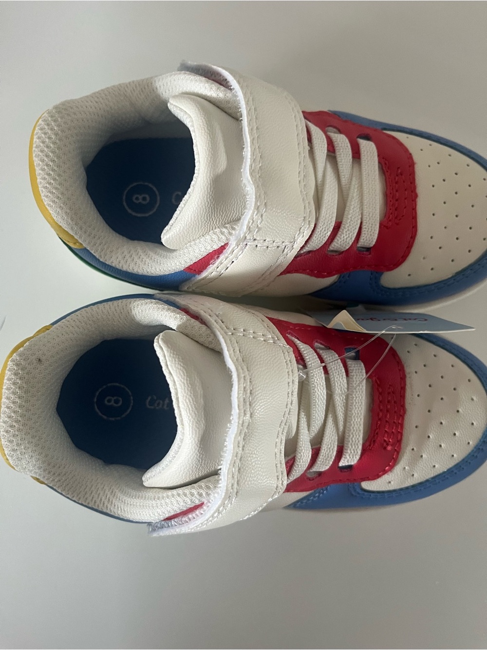Cat & Jack Toddler Boys Retro Colorblock Sneakers Shoes Size 8 NWT - Picture 5 of 6